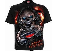 Spiral T-Shirt Respawn – Schwarz – Gothic – 100% Baumwolle – Männer L