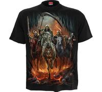 Spiral Revelation Männer T-Shirt schwarz 4XL 100% Baumwolle Basics, Rockwear, Totenköpfe