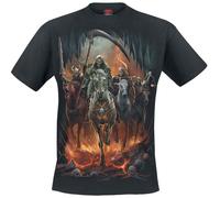Spiral Revelation Männer T-Shirt schwarz XXL 100% Baumwolle Basics, Rockwear, Totenköpfe