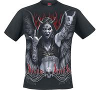 Spiral Rock Loud Männer T-Shirt schwarz XXL 100% Baumwolle Basics, Horror, Rockwear, Totenköpfe