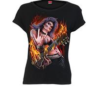 Spiral Rocking The Dead Frauen T-Shirt schwarz XXL 100% Baumwolle Gothic, Rockwear