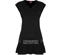 Spiral ruhe in Peace Laceup Ärmel Gothic Top