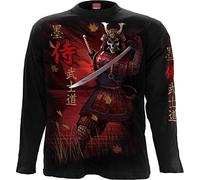 Spiral - Samurai - Männer Langarmshirt - Schwarz - 100% Baumwolle - M