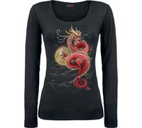 Spiral Shenlong Langarmshirt schwarz in M