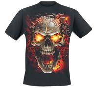 Spiral Skull Blast T-Shirt schwarz in L