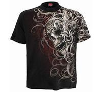 Spiral - Skull Shoulder Wrap - Allover T-Shirt Schwarz - S