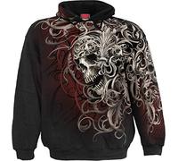 Spiral - Skull Shoulder WRAP - Hoodie mit Allover-Motiv - Schwarz - S