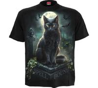 Spiral Spell Bound Männer T-Shirt schwarz XL 100% Baumwolle Katzen, Rockwear, Tiere & Haustiere