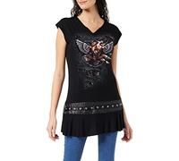 Spiral Direct Damen Steam T-shirt, Schwarz (Black 001), 34 (Herstellergröße: Small)