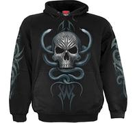 Spiral Stone Gaze Hoodie Männer Kapuzenpullover schwarz M 100% Baumwolle Horror, Rockwear, Totenköpfe