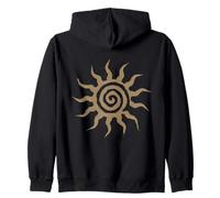 Spiral Sun Fairy Grunge Hippie Goblin Earthy Graphic Kapuzenjacke