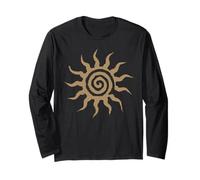 Spiral Sun Fairy Grunge Hippie Goblin Earthy Graphic Langarmshirt