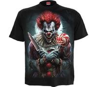 Spiral Trick Or Treat Männer T-Shirt schwarz 3XL 100% Baumwolle Basics, Halloween, Horror, Rockwear