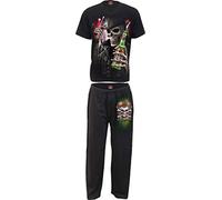 Spiral - Triple 6-4Pc Mens Gothic Pyjama Set - XXL