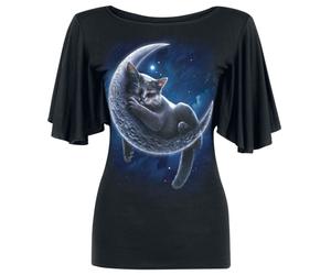 Spiral Velvet Moon T-Shirt schwarz in L