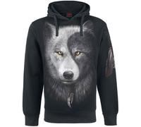 Spiral - Wolf CHI - Hoodie mit Seitentasche - Schwarz - M