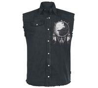 Spiral Wolf Chi Kurzarmhemd schwarz in 3XL