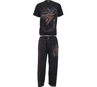 Spiral Wolf Chi Männer Schlafanzug schwarz S 100% Baumwolle Everyday Goth