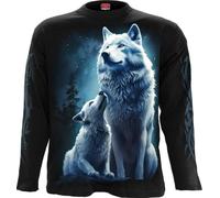 Spiral Wolf Guardian - Longsleeve Männer Langarmshirt schwarz XL