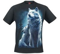 Spiral Wolf Guardian T-Shirt schwarz in M