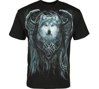 Spiral Wolf Spirit T-Shirt schwarz in M
