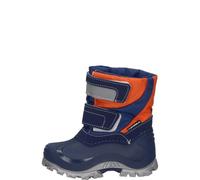 Spirale gefütterte Kindergummistiefel SIMON blau/orange 25