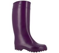 Spirale, Nora Antonia Damen Regenstiefel - Wasserdichte Gummistiefel aus PVC, Einfarbig, Flach, Violett