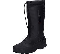 Spirale John Herren Gummistiefel Warm Gefüttert Winterstiefel Schneestiefel Warmfutter Arbeitstiefel Regenstiefel Wasserdicht, Schwarz, 45 EU