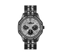 Spirit Herren-Armbanduhr mit schwarzem Stein, Chronograph, analog, Quarzuhr, Schwarz , Modern