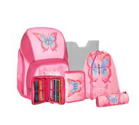 Spirit VARIO Schulranzen Set BUTTERFLY MAGIC, 5-teilig