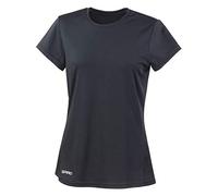 Result Damen T-Shirt RT253F SPIRO schnelltrocknend atmungsaktiv Schwarz XL (42)