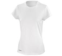 Spiro Damen S/kurzärmeliges T-Shirt, schnelltrocknend Gr. M, weiß
