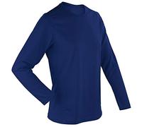 Spiro Damen Sport T-Shirt Langarm Performance (Large) (Marineblau)