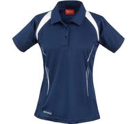 RT177F SPIRO Damen Team Spirit Poloshirt Sportshirt Navy XS (34)