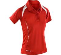 RT177F SPIRO Damen Team Spirit Poloshirt Sportshirt Red L (40)