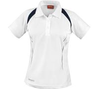RT177F SPIRO Damen Team Spirit Poloshirt Sportshirt White S (36)