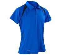 Spiro Herren Sport Polo-Shirt Team Spirit Performance (2XLarge) (Königsblau/Marineblau)