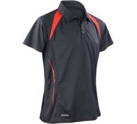 SPIRO Herren Team Polo S177M black/red S