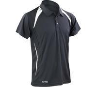 Result Poloshirt RT177M SPIRO Team Spirit Sportshirt Herren Schwarz/Weiß XL