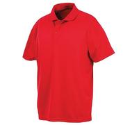 Spiro S288X Leistung Aircool Polo Hemd - Rot - 4XL