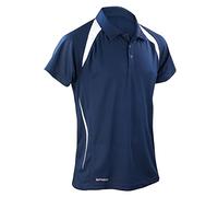 Spiro Team Spirit Polo Herren Poloshirt , Blau (Navy/White 252) , Small