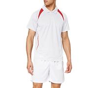 SPIRO Herren Sport Polo-Shirt Team Spirit - Weiß / rot | 3XL