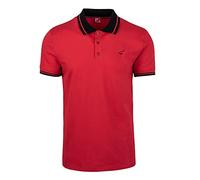 Spitzbub Herren Poloshirt Polohemd mit Stick minimalStreet in Rot (S, Rot)