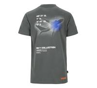 Spitzbub Herren T-Shirt - Dunkelgrau | Großer Rückenprint | Dezenter Frontprint | 100% Baumwolle | Regular Fit (DE/NL/SE/PL, Alphanumerisch, 3XL, Regular, Regular)