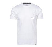 Spitzbub Herren T-Shirt Kurzarm Shirt Weiß, Henri, M