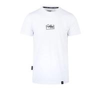 Spitzbub Herren T-Shirt Shirt mit Print oder Stick Signature in weiß (S)