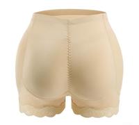 Spitze Push Up Panties für Frauen Shaping Pants mit Butt Enhancing Features (M Beige)