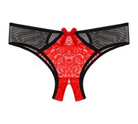 Spitze Unterhose Thong Erotisch String Unterhose Fit Lingerie Erotische Wäsche Dessous Slip Panties Sexy Damenwäsche Unterwäsche Schlüpfer Aushöhlen Panties Hipster Damen Tanga String