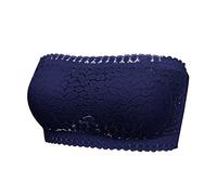 Spitzen BH Damen Ohne Träger- Bandeau Top Damen Trägerlos,Damen-BHS Trägerloser Bra Seamless Dehnbar Brust Wickeln Lace Tube Tops Büstenhalter Schulterfreies Oberteil Back Unterwäsche