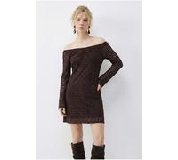 Spitzen Off-Shoulder Mini-Kleid